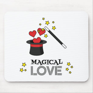 Magical Love - Black Mouse Mat