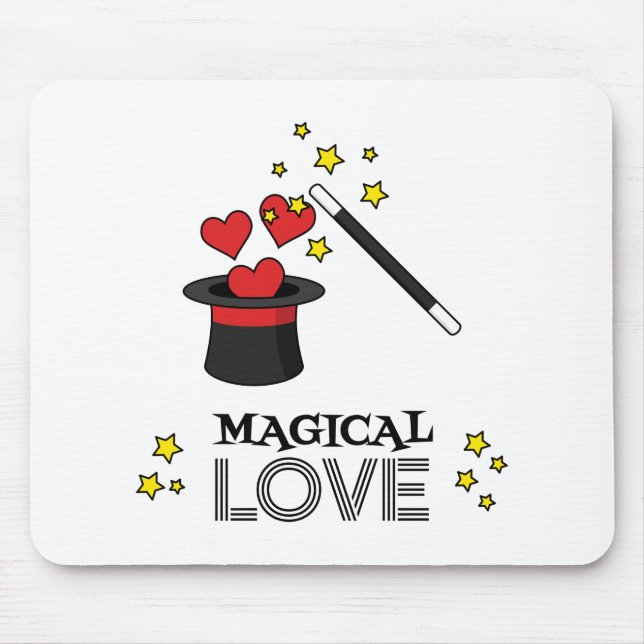 Magical Love - Black Mouse Mat (Front)