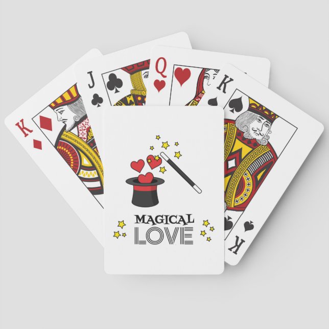 Magical Love - Black Playing Cards (Back)