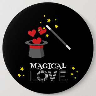 Magical Love - White 6 Cm Round Badge