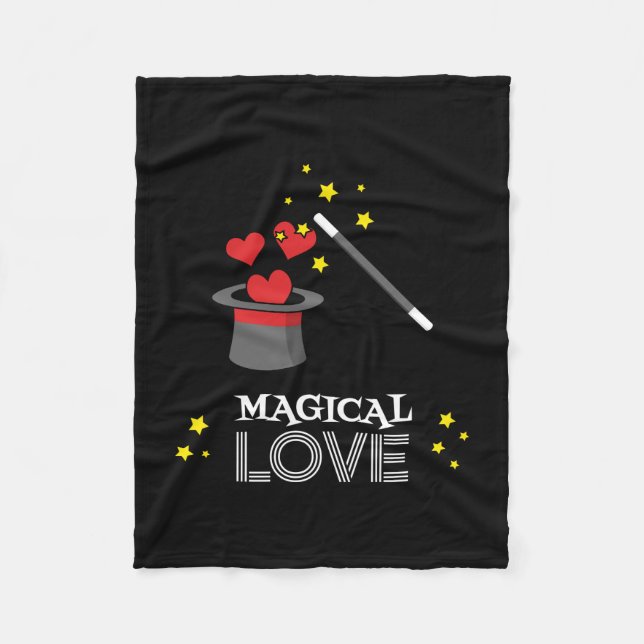 Magical Love - White Fleece Blanket (Front)