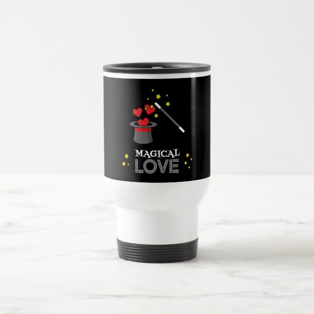 Magical Love - White Travel Mug (Center)