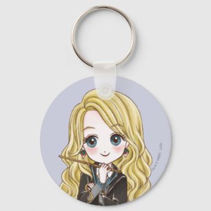 Magical Luna Lovegood Watercolor Key Ring