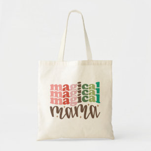 Magical Mama Retro Groovy Christmas Holidays Tote Bag