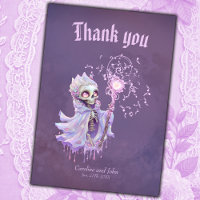 Magical melodies of the cute purple skeleton.