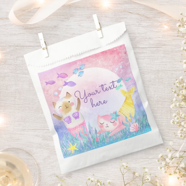 Magical Mercat Paper Favour Bags (Clipped)