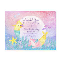 Magical Mercat Postcard Thank You Cards