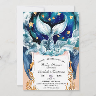 Magical Mermaid Baby Shower Invitation