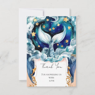 Magical Mermaid Baby Shower Thank You Card