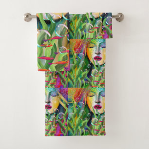 Magical Mermaid Bath Towel Set