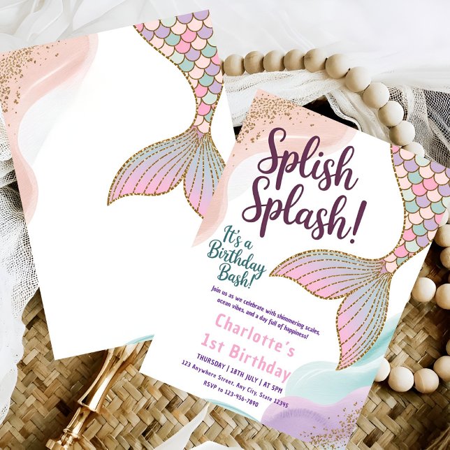 Magical Mermaid Birthday Invitation (Creator Uploaded)
