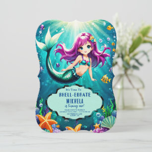 Magical Mermaid Birthday Invitations – Under Sea