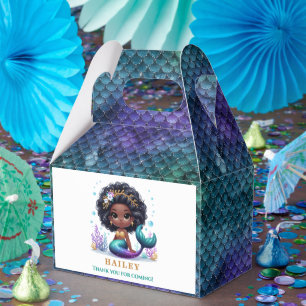 Magical Mermaid Birthday Thank You Favour Box