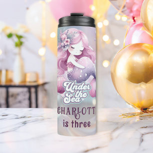 Magical Mermaid Children's Birthday Party Thermal Tumbler