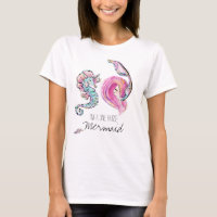 *~* Magical Mermaid Glitter Sea Horse Shell Tee