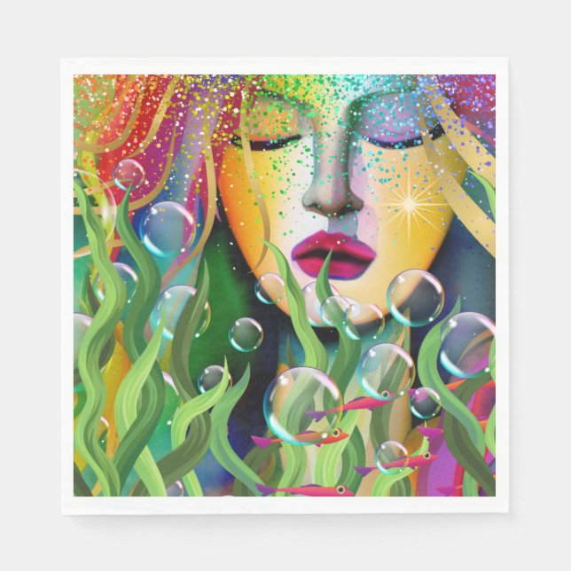 Magical Mermaid Napkin (Front)
