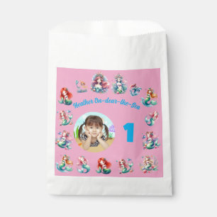 Magical Mermaid Onder-the-Sea 1st Birthday Photo Favour Bags