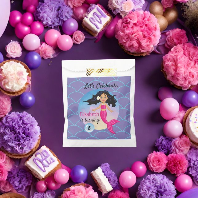 Magical Mermaid Under The Sea Birthday Favour Bags (Creator Uploaded)