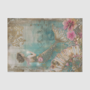 Magical Mermaid Underwater Decoupage Tissue Paper