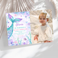 Magical Mermaids Tail Birthday Party Photo