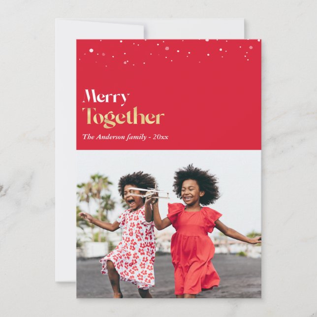 Magical Merry together christmas  Card (Front)