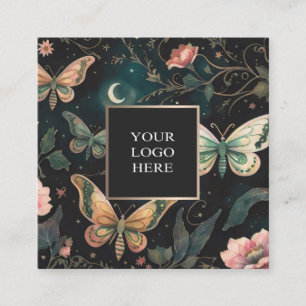 Magical Midnight Garden Square Business Card