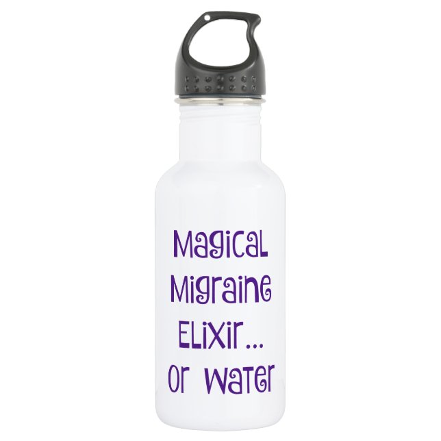 Magical Migraine Elixir.... water 532 Ml Water Bottle (Front)