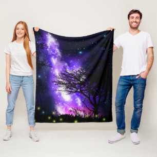 Magical Milky Way Fleece Blanket