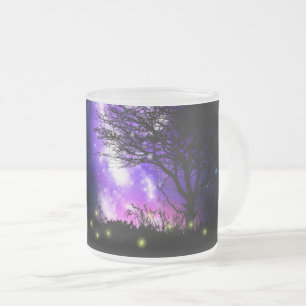 Magical Milky Way Frosted Glass Coffee Mug
