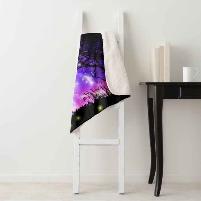 Magical Milky Way Sherpa Blanket (In Situ)
