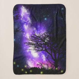 Magical Milky Way Sherpa Blanket