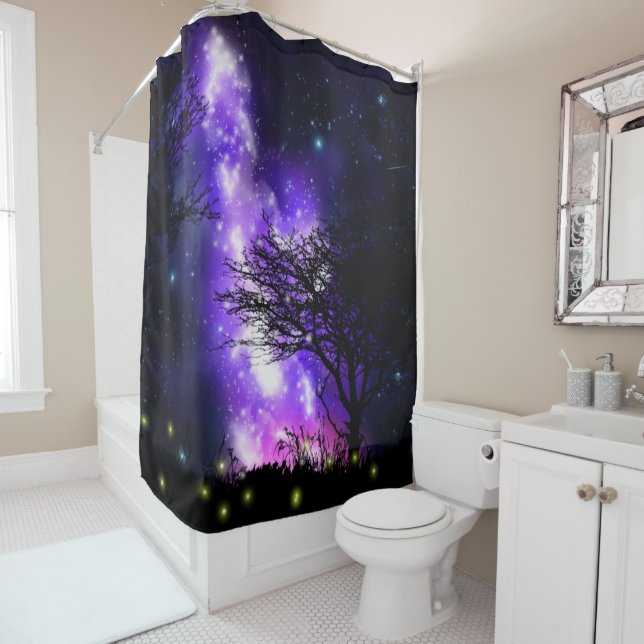 Magical Milky Way Shower Curtain (In Situ)
