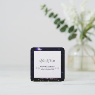 Magical Milky Way Square Business Card
