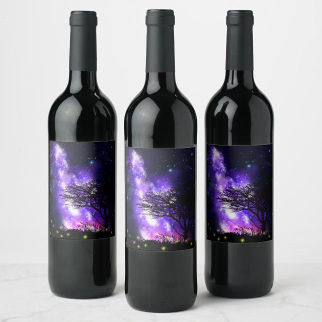 Magical Milky Way Wine Label (Bottles)