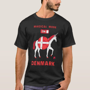 Magical Mode On Denmark Soccer Unicorn T-Shirt