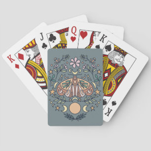 Magical Moon Moth Playing Cards