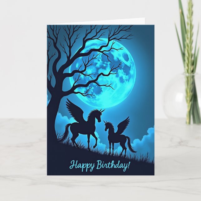 Magical Moonlit Equine Card (Front)