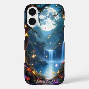 Magical Moonlit Forest   Fantasy Glow Phone Case