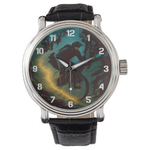 Magical Mountain Biking Adventure Trail Scene  Watch