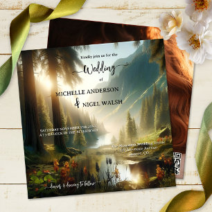 Magical Mountain Enchanted Wedding Invitation