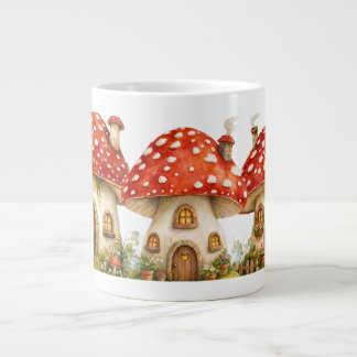 Magical Mushroom Cottage Large Coffee Mug