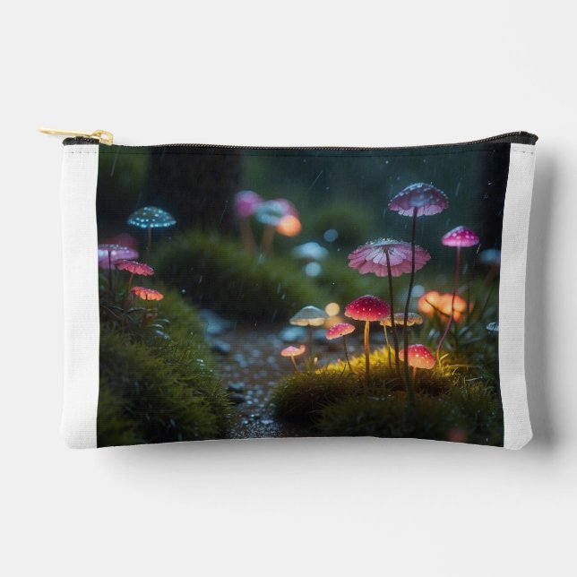 Magical Mushroom Forest Accessory Pouch (Front)