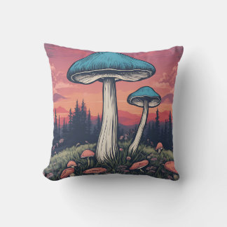 Magical Mushroom Meadow D14 Cushion