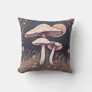 Magical Mushroom Meadow D33 Cushion