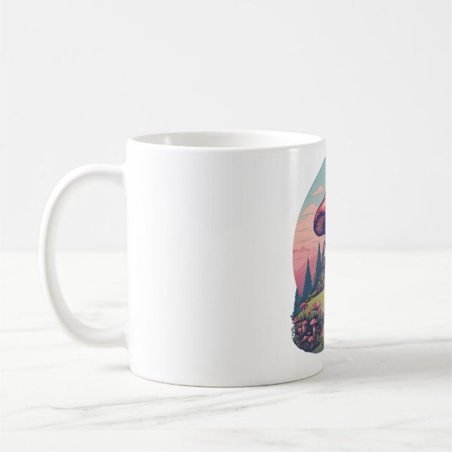 Magical Mushroom Meadow D5 Coffee Mug (Left)