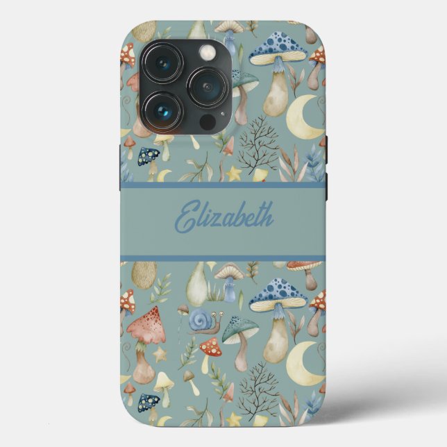 Magical Mushroom Mystical Hygge Personalised Case-Mate iPhone Case (Back)