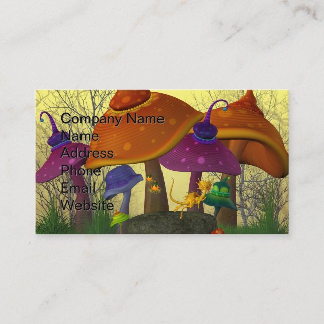 Magical Mushrooms Birthday Card (Front)