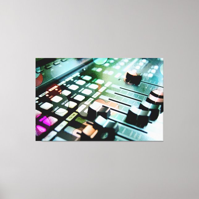 Magical Music Mixer Canvas Print (Front)