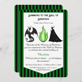 Magical & Mysterious Kids BirthdayParty Invitation
