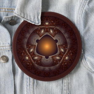 Magical mystical glossy pattern 6 cm round badge